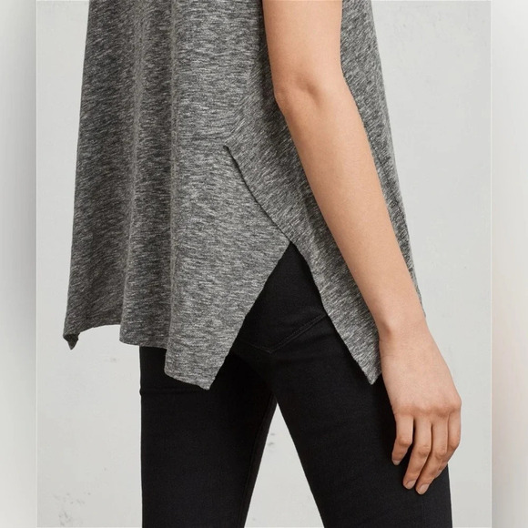 All Saints Women’s Rosa Flame Tee in Heather Grey Size S - Picture 3 of 16